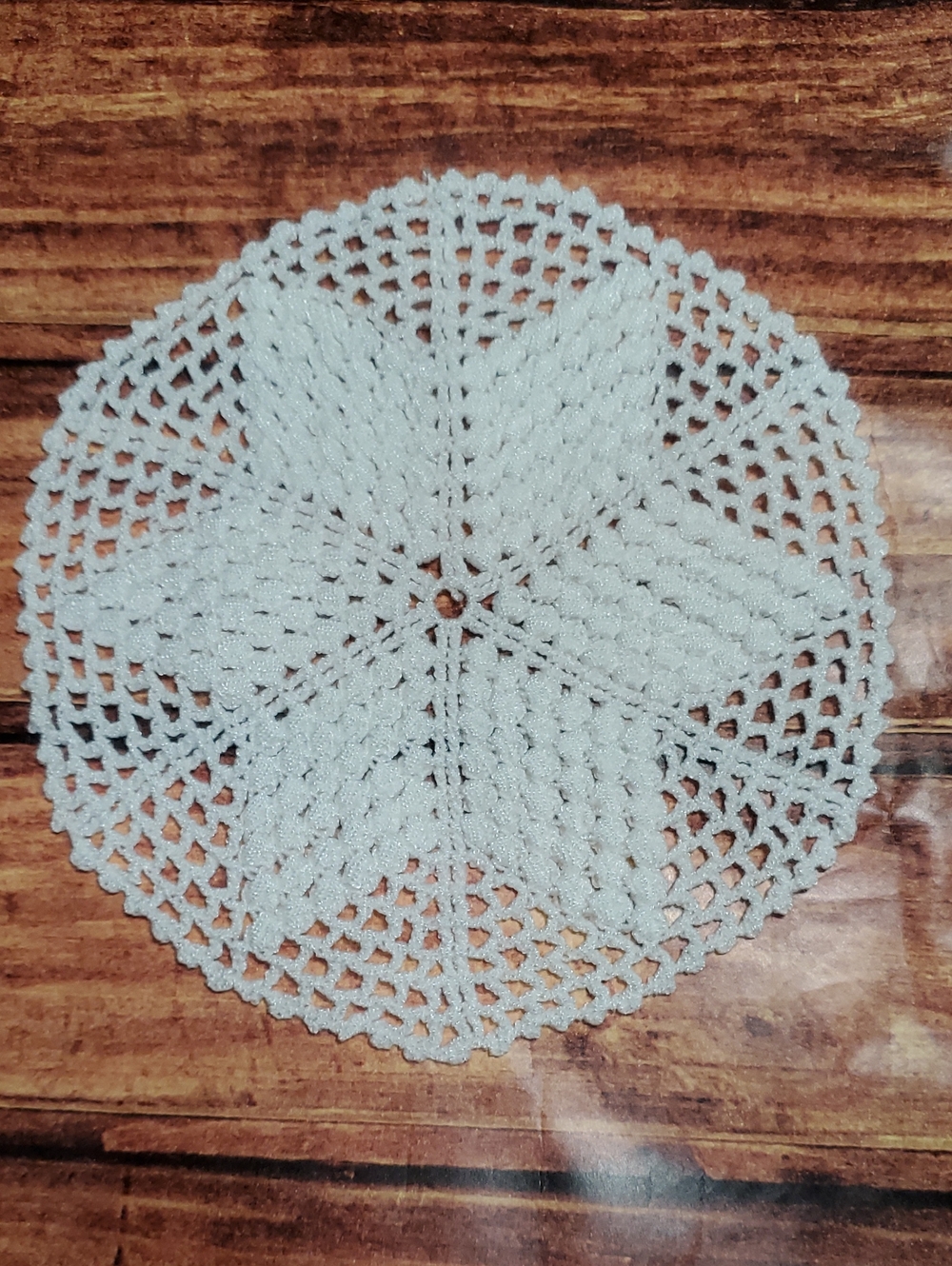 Handmade White Crochet Doily Decorative Accent Set Of 4.